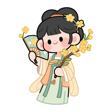 古装女孩桂花