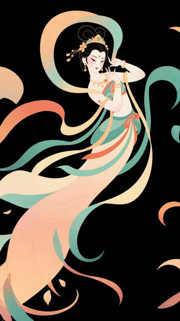 扁平中国风嫦娥3