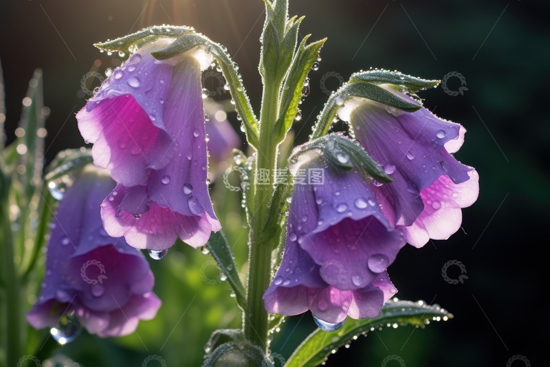 高清大图下载【趣麦麦图】盛开的紫色灯笼花