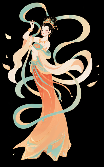 扁平中国风嫦娥1