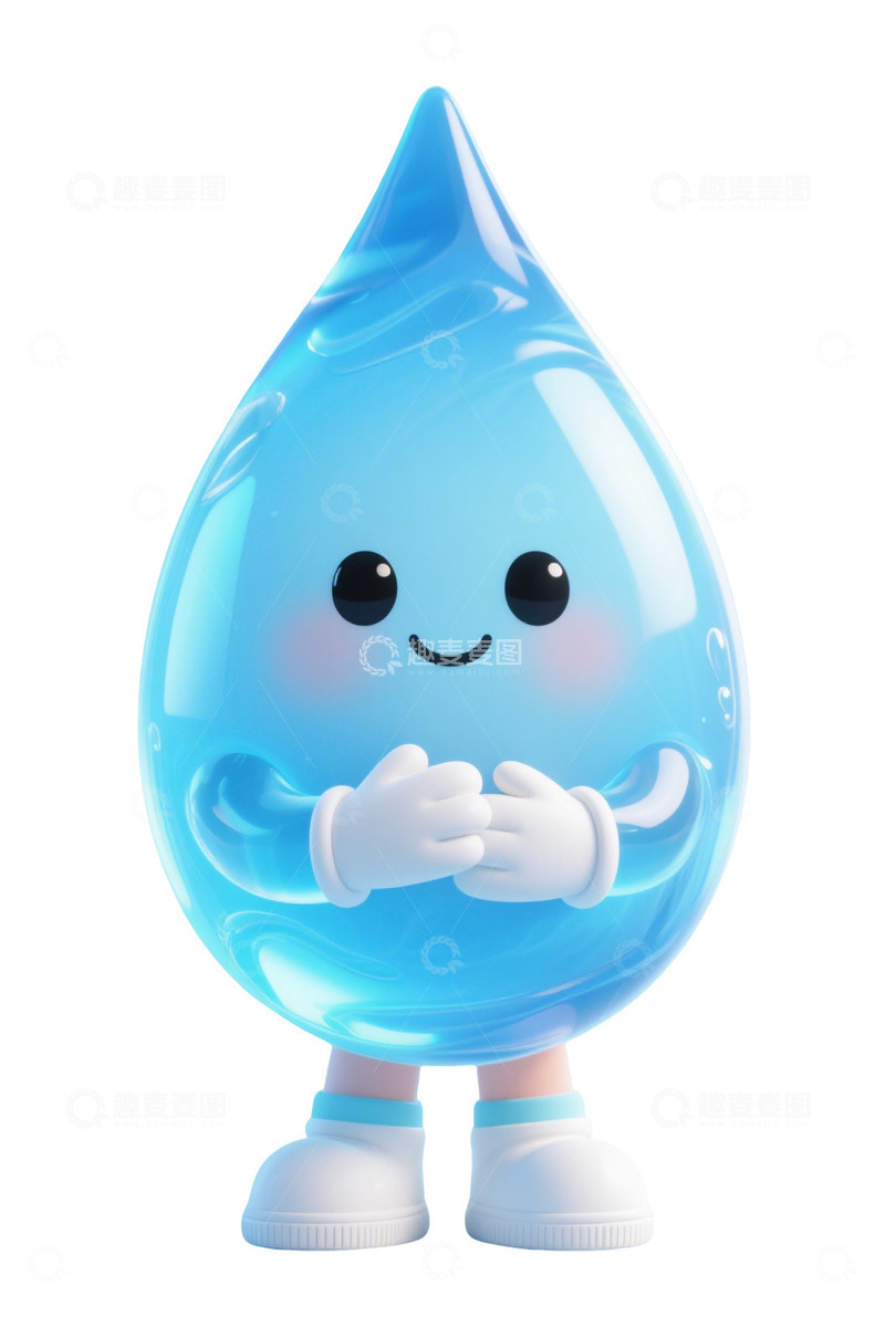 高清大图下载【趣麦麦图】卡通可爱小水滴水珠