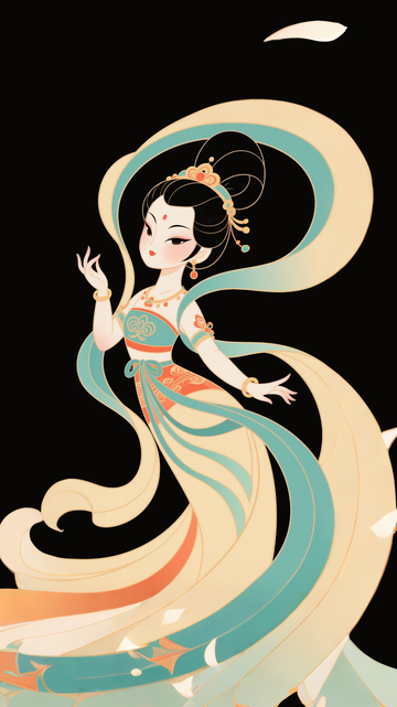 扁平中国风嫦娥4