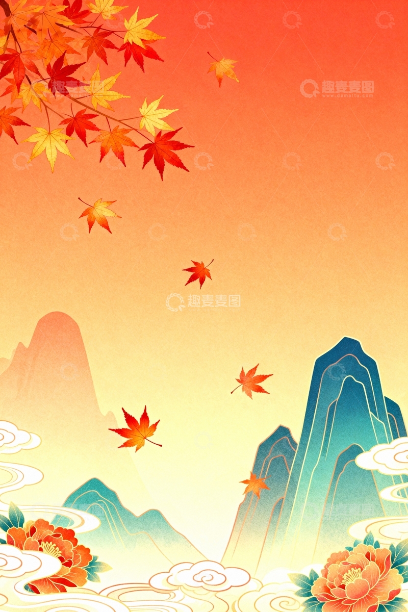 高清大图下载【趣麦麦图】秋天的风景背景0113