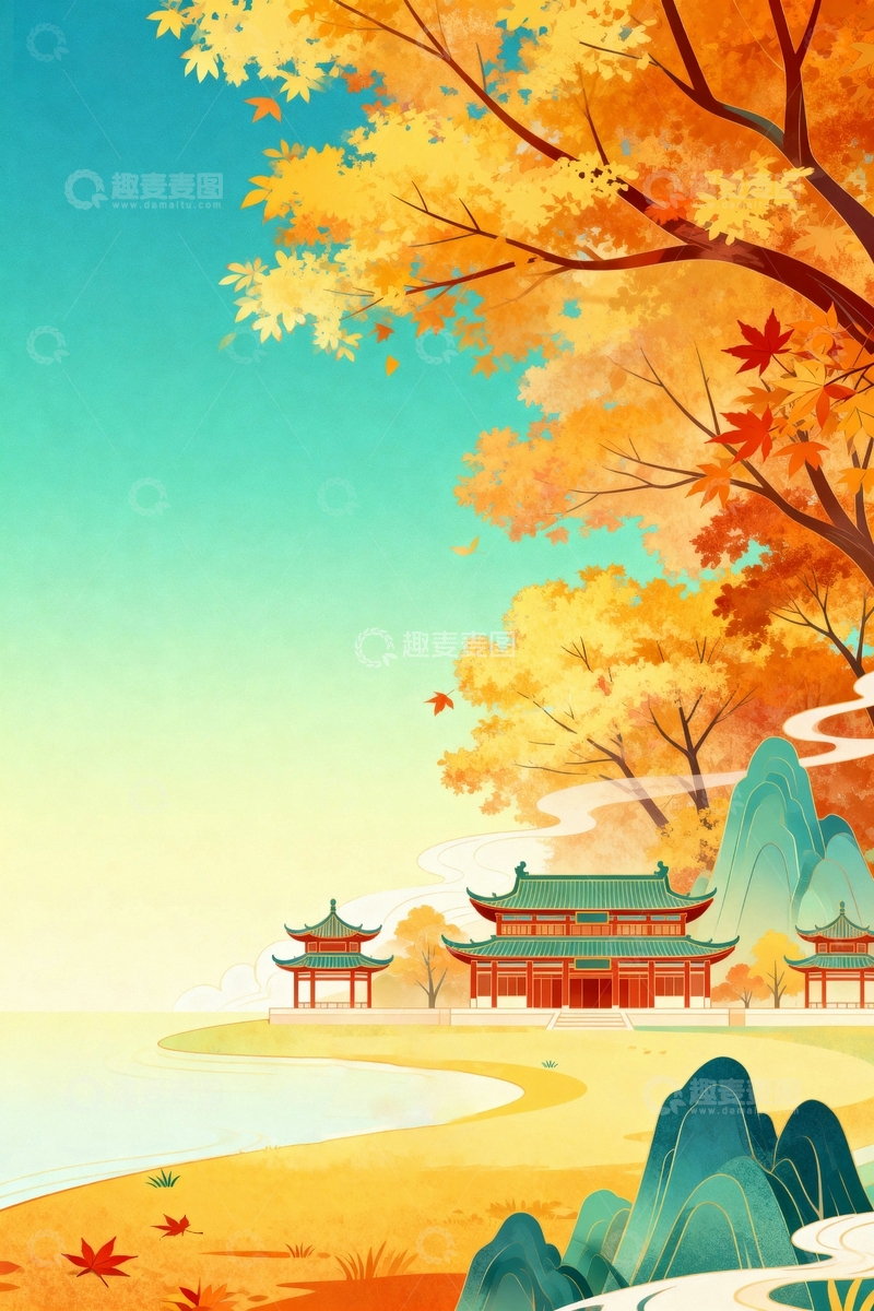 高清大图下载【趣麦麦图】唯美秋天的风景019