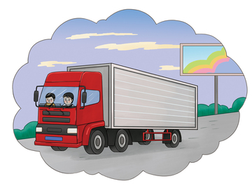 货车卡通插画