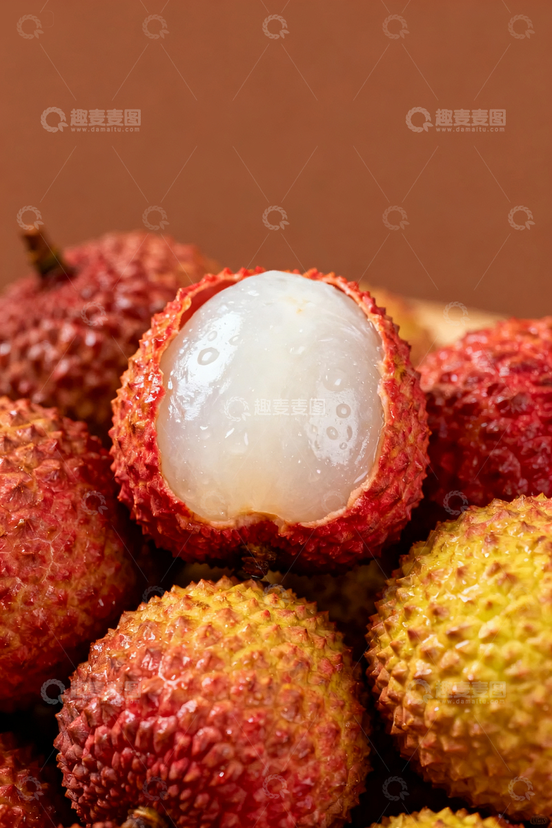 源文件下载【趣麦麦图】新鲜荔枝摄影2