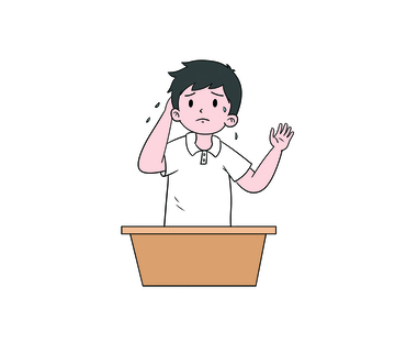 男孩子发言紧张