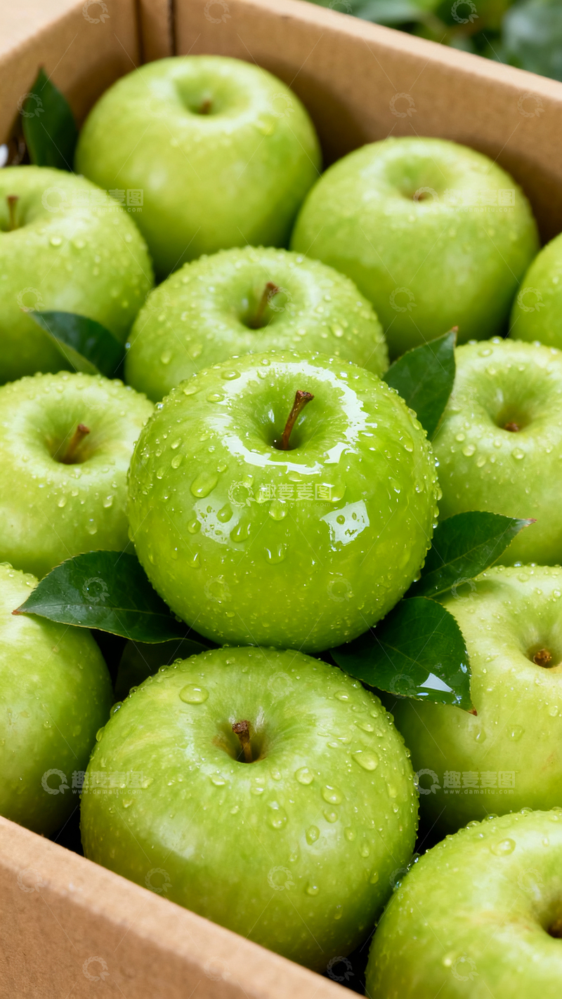 源文件下载【趣麦麦图】青苹果摄影1