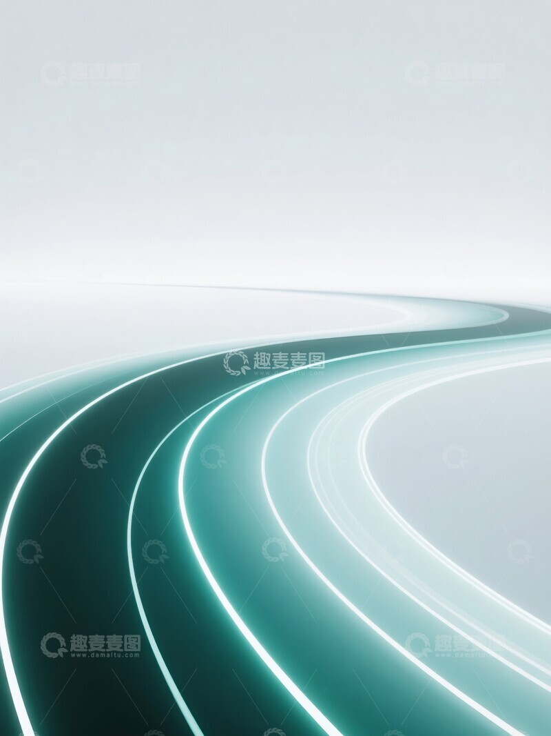 高清大图下载【趣麦麦图】流线型光带抽象背景