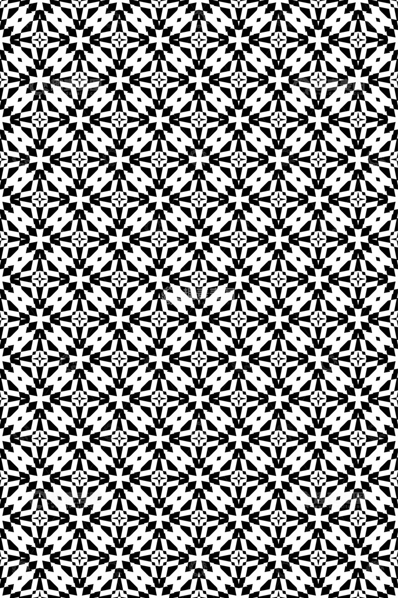 源文件下载【趣麦麦图】黑白花纹设计