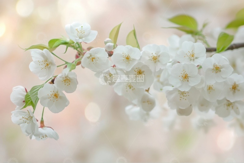 高清大图下载【趣麦麦图】盛开的梨花花卉