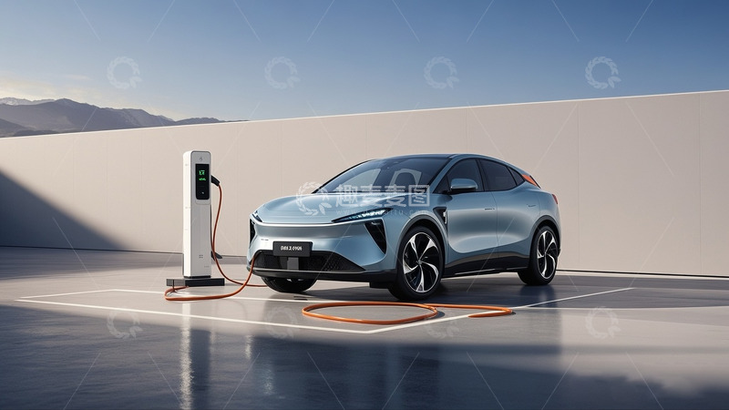 高清大图下载【趣麦麦图】新能源汽车正在充电2