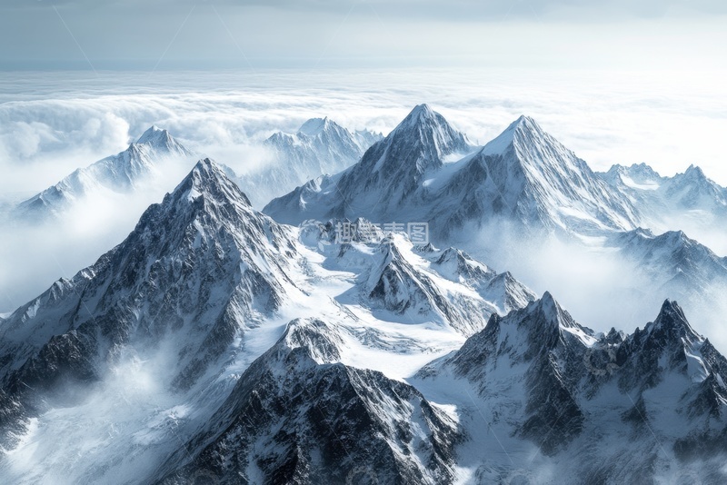 高清大图下载【趣麦麦图】险峻的高山山岭自然美景