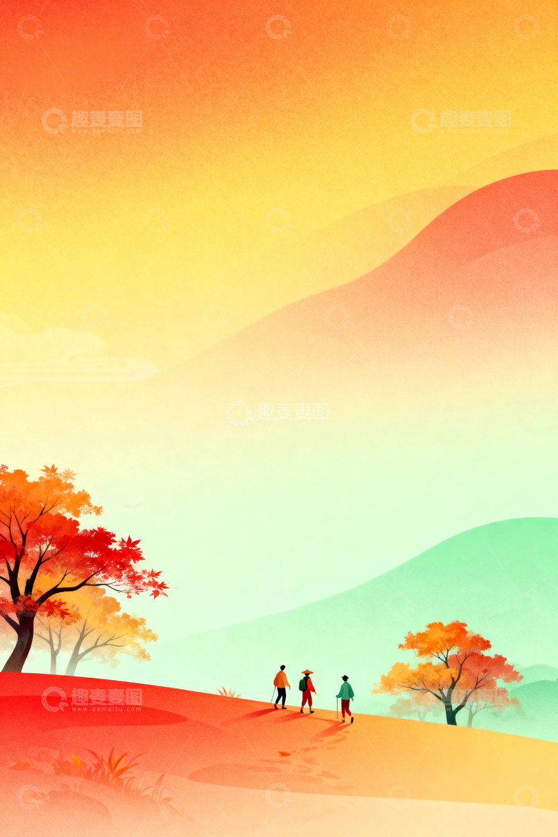 高清大图下载【趣麦麦图】唯美的秋天背景06