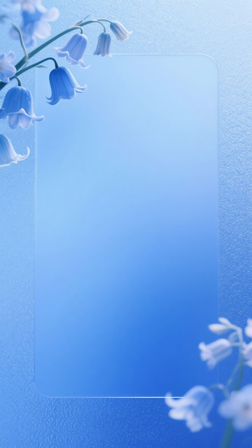 风铃花简约背景素材2