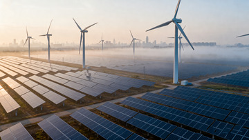 风电光伏共生的能源基地