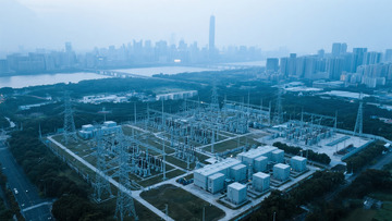 城市中的大型变电站景观