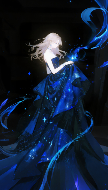 冷淡忧郁美女二次元人物3