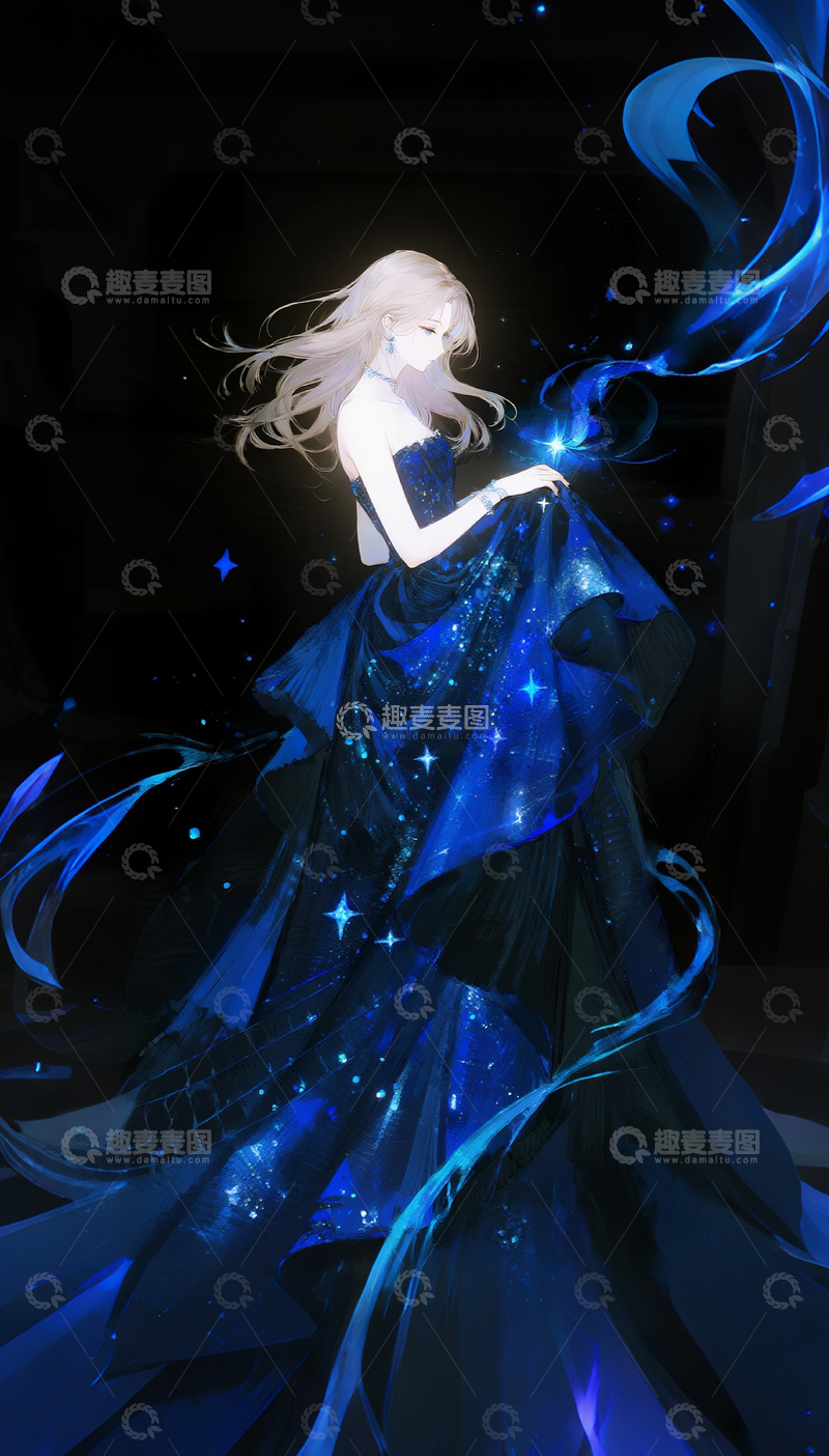 冷淡忧郁美女二次元人物3