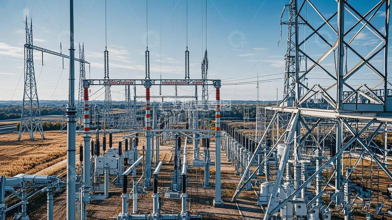高清大图下载【趣麦麦图】大型户外变电站设施景观