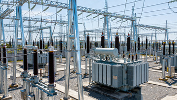 大型变电站电力设施场景