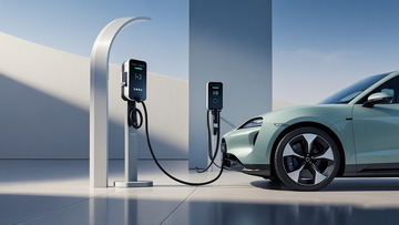 新能源汽车正在充电