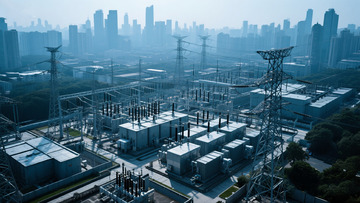 城市中的大型变电站景观