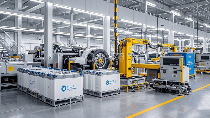 高清大图下载【趣麦麦图】现代化汽车制造工厂内部