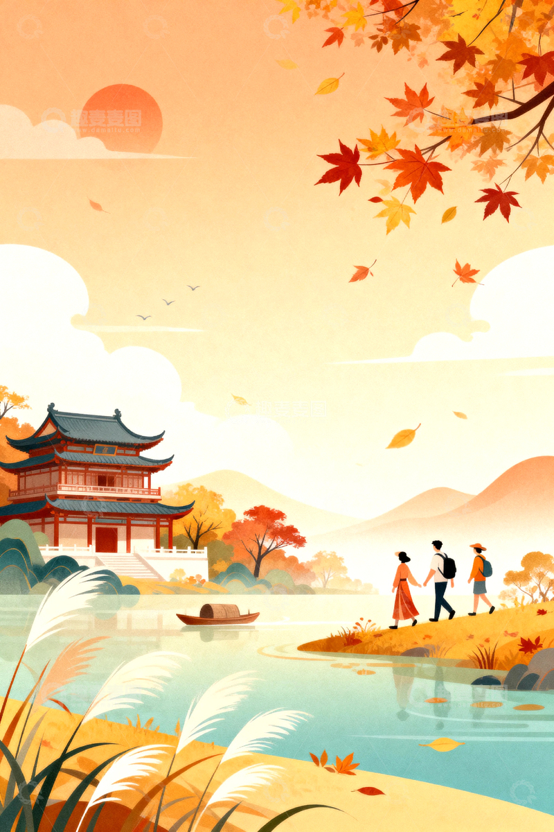 高清大图下载【趣麦麦图】秋天秋季风景背景