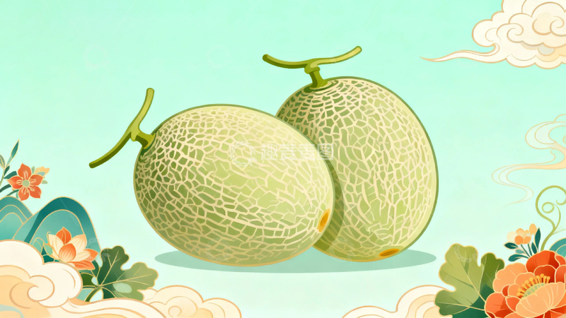 高清大图下载【趣麦麦图】水果新疆哈密瓜05
