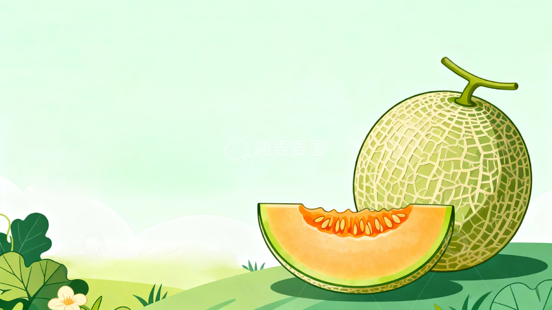 高清大图下载【趣麦麦图】水果新疆哈密瓜04