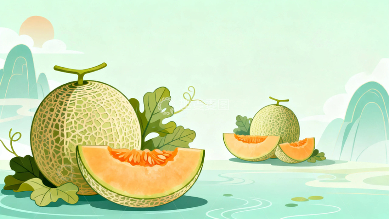 高清大图下载【趣麦麦图】水果新疆哈密瓜12
