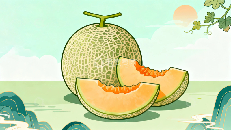 高清大图下载【趣麦麦图】水果新疆哈密瓜10