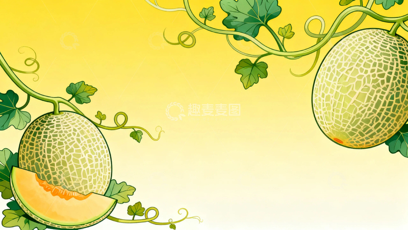 高清大图下载【趣麦麦图】水果新疆哈密瓜09