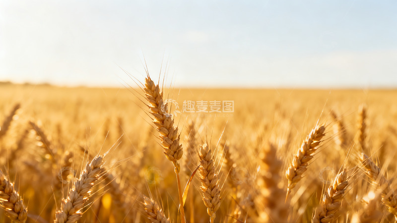 高清大图下载【趣麦麦图】金色麦田的丰收美景