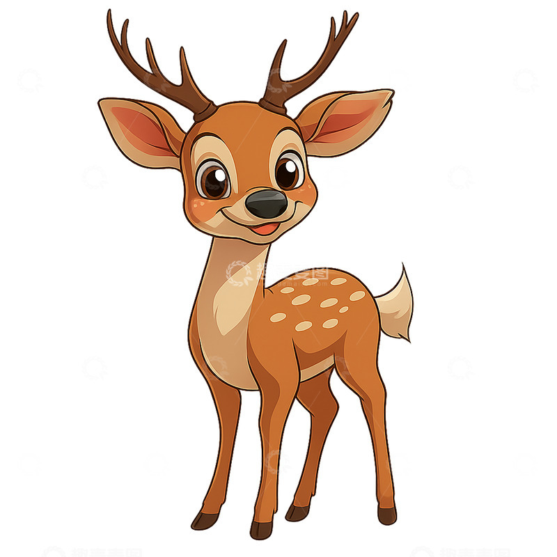 高清大图下载【趣麦麦图】可爱的小鹿漫步