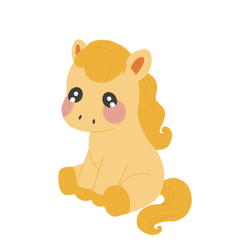 可爱卡通插画小马元素3