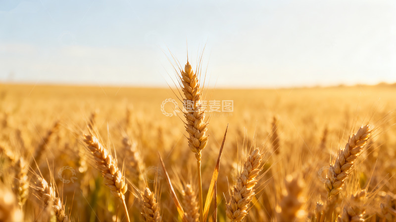 高清大图下载【趣麦麦图】金黄麦田的灿烂风光