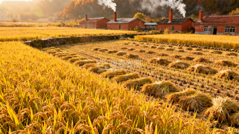 高清大图下载【趣麦麦图】金黄麦田的灿烂风光