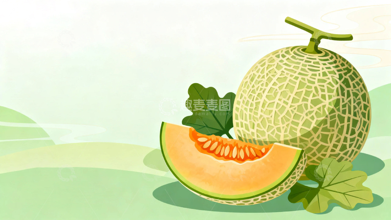 高清大图下载【趣麦麦图】水果新疆哈密瓜03