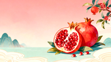 水果新鲜石榴 