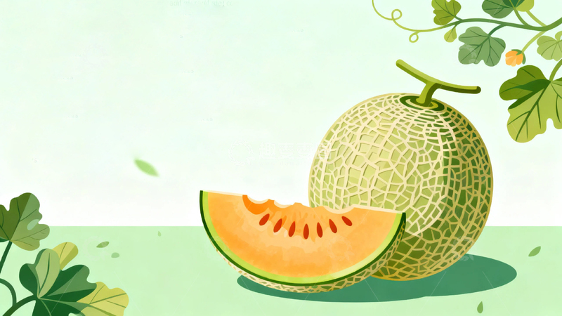 高清大图下载【趣麦麦图】水果新疆哈密瓜01