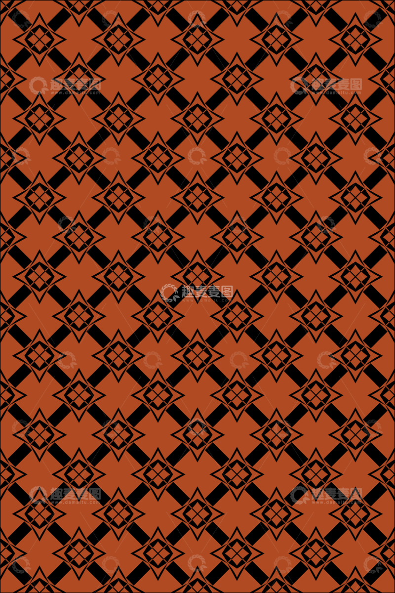 源文件下载【趣麦麦图】大牌风无缝花型设计9