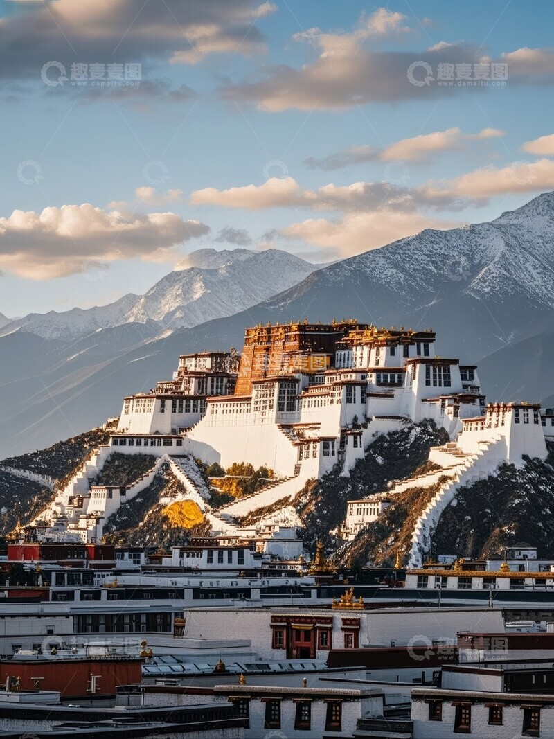 高清大图下载【趣麦麦图】布达拉宫山景拍摄