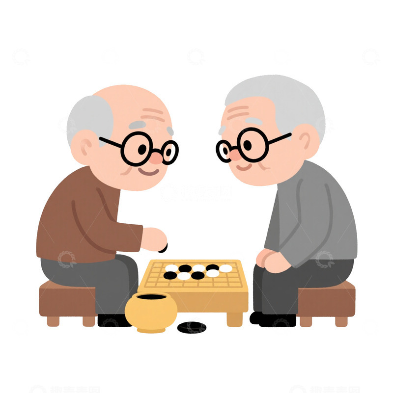 高清大图下载【趣麦麦图】-重阳节老人免抠元素