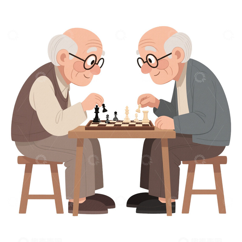 高清大图下载【趣麦麦图】-重阳节老人免抠元素