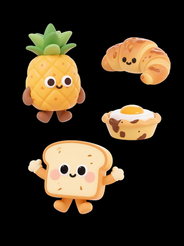 拟人化卡通面包