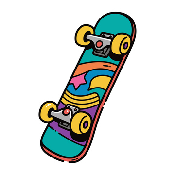 一个酷炫的滑板