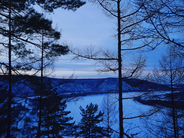 傍晚的龙江第一湾