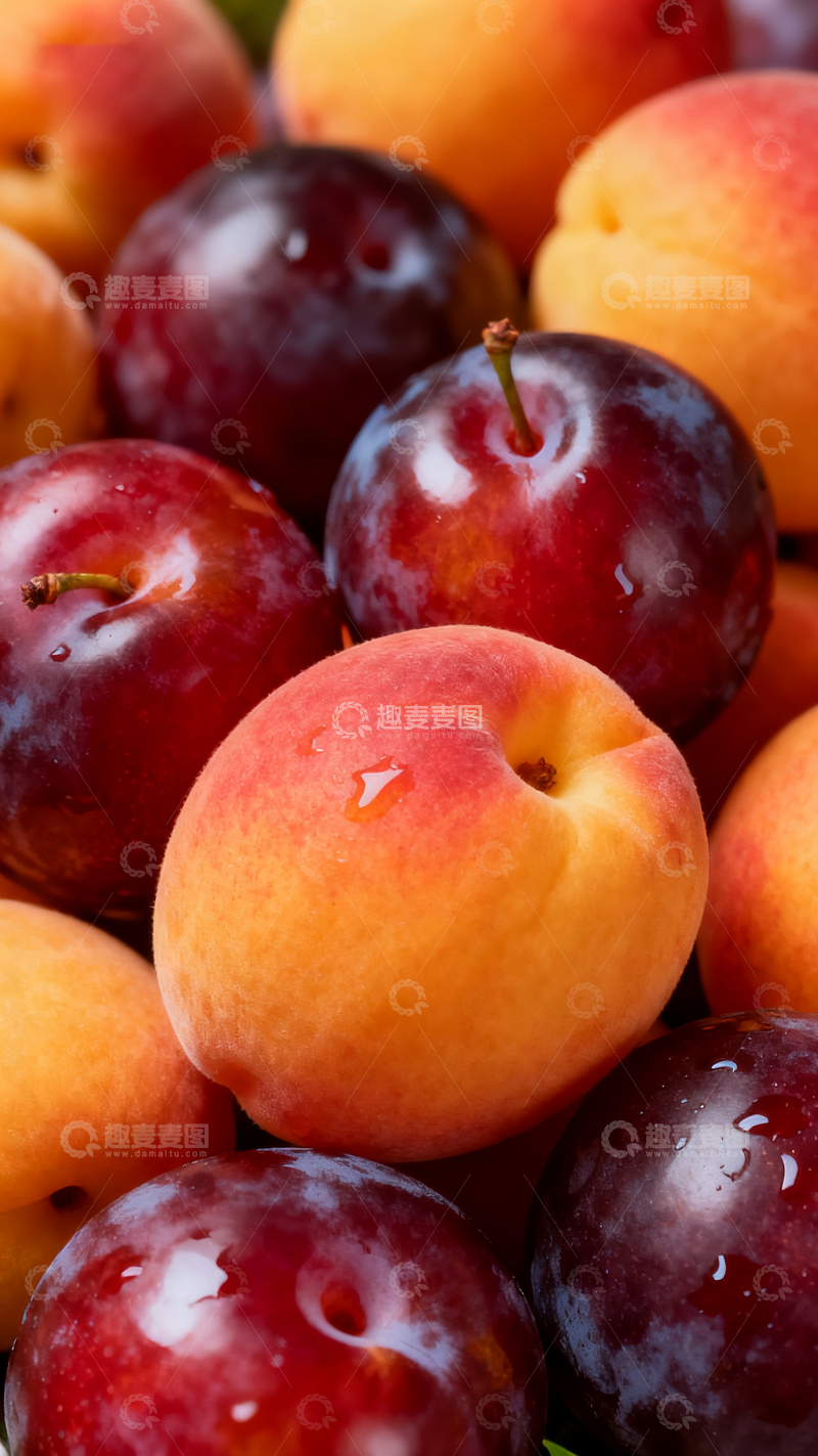 源文件下载【趣麦麦图】西梅杏子黄3